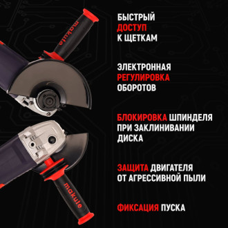 Угловая шлифовальная машина Makute AG215