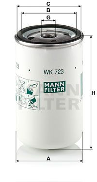 Топливный фильтр MAN/Volvo/Renault/Iveco/Scania MANN-FILTER WK723