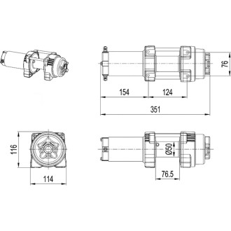 Электрическая лебедка для квадроцикла Master-Winch MW X 4000