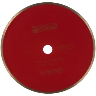 Алмазный диск по керамической плитке MESSER 230D-1.6T-5W-22.2