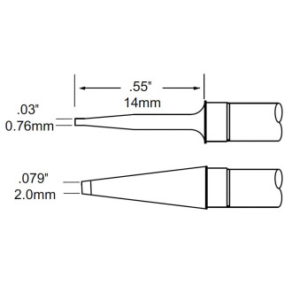 Комплект картриджей-наконечников для MFR-H4 METCAL TTP-BLP2