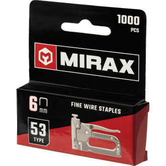 Тонкие скобы для степлера MIRAX тип 53 6 мм (1000 шт.)