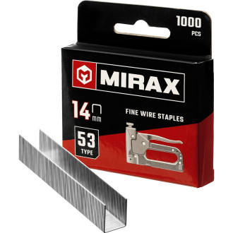 Тонкие скобы для степлера MIRAX тип 53 14 мм (1000 шт.)