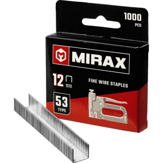 Тонкие скобы для степлера MIRAX тип 53 12 мм (1000 шт.)