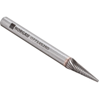 Коническая твердосплавная борфреза NORGAU M0618M06-45