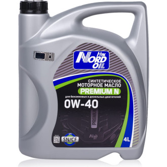 Синтетическое моторное масло NORD OIL Premium N 0W-40, SN/CF