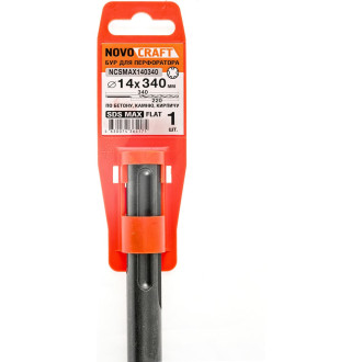 Бур sds-max по бетону для больших нагрузок NOVOCRAFT NCSMAX140340