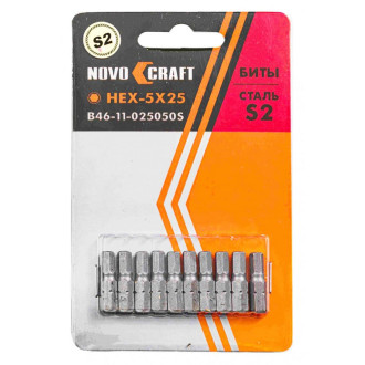 Шестигранные биты NOVOCRAFT B46-11-025050S