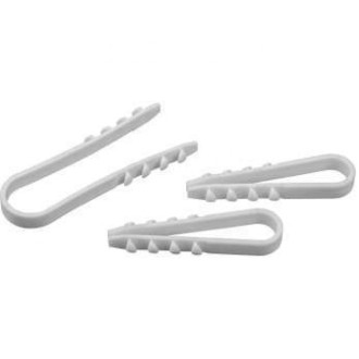 Дюбель-хомут для круглого кабеля Navigator 71 852 NCU-19-25-65-50/WH (50 шт.)