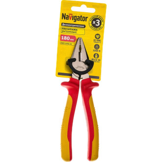 Мощные диэлектрические пассатижи Navigator 82 345 NHT-Pad01-180