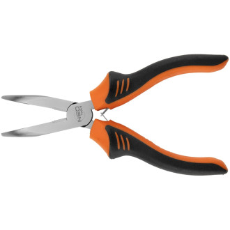 Удлиненные изогнутые плоскогубцы NEO Tools 01-255