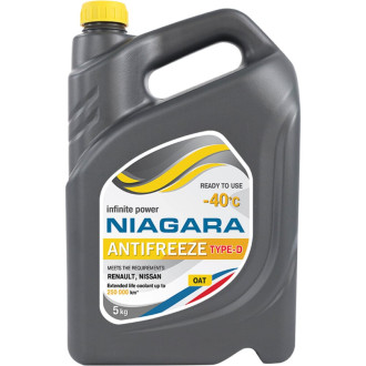 Охлаждающая жидкость NIAGARA Антифриз Type-D 40, желтый