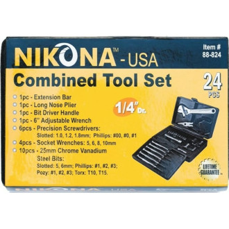 Мини набор слесарных инструментов NIKONA 88-824