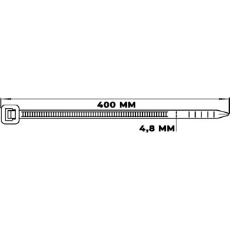 Стяжка Nylon Max 4603777989286 TY-5X400Bk
