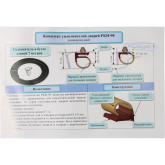 Универсальный уплотнитель порога Sonatex 102791