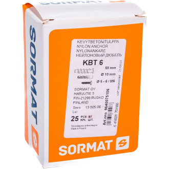 Дюбель для газобетона SORMAT КВТ
