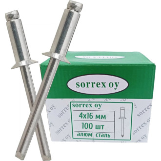 Вытяжная заклепка SORREX 4.0х16 100 шт.