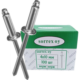 Вытяжная заклепка SORREX 4.0х10 100 шт.