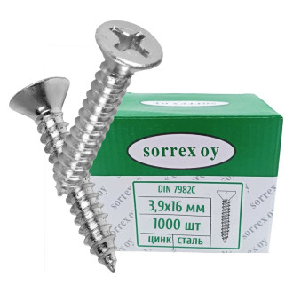 Саморез SORREX 7982C-ZN-M3.9X16