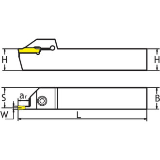 Отрезной резец SANT QEFD 3232 R17