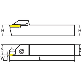 Отрезной резец-державка SANT QEFD2525R17 4603312182134