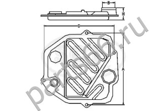 Фильтр для АКПП SCT SG1086