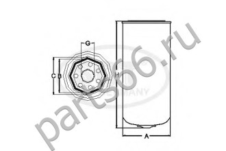 Топливный фильтр SCT ST6057