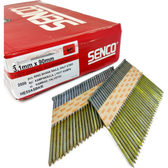 Реечные гвозди Senco D34, 3.1x90 Ring HDG 2000 шт.