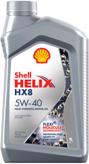 Масло SHELL Helix HX8 Synthetic 5W-40