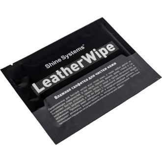 Влажная салфетка для чистки кожи Shine systems LeatherWipe