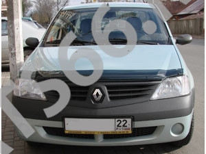 Дефлектор капота RENAULT LOGAN 2005-/VAZ LARGUS Wg. 2012- Sim NLD.SRELOG0512