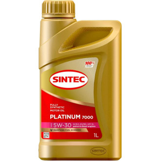 Моторное синтетическое масло Sintec PLATINUM SAE 5W-30 API SL, ACEA A5/B5