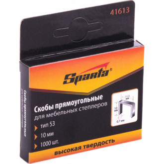 Скобы для мебельного степлера SPARTA 41613