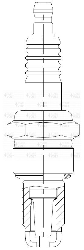 Комплект свечей зажигания для VAG 80 (78-)/100 (78-) 1.8i/2.0i StartVOLT VSP 0001