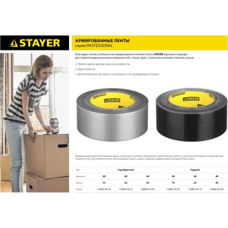 Армированная лента STAYER 12080-50-50