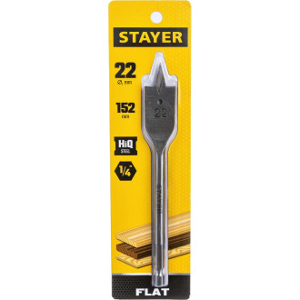 Перьевое сверло по дереву STAYER FLAT