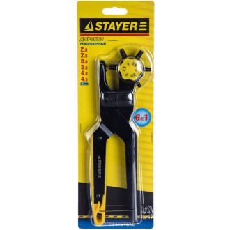 Усиленный револьверный дырокол для кожи STAYER PROFESSIONAL