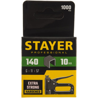 Зеленые закаленные скобы для степлеров STAYER PROFI