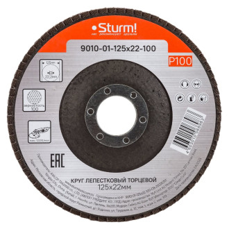 Зачистной лепестковый круг Sturm 9010-01-125x22-100