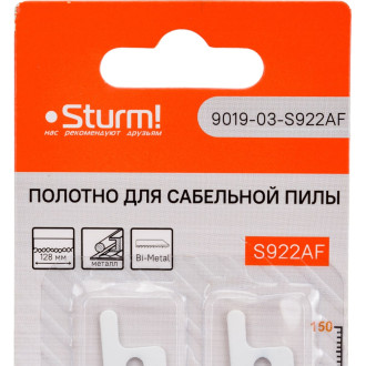 Пильное полотно для сабельной пилы по металлу Sturm 9019-03-S922AF