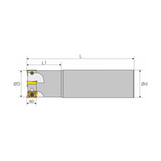 Фреза STV BAP 400R C32-32-150-3T
