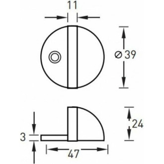 Напольный ограничитель PALIDORE C802 GF