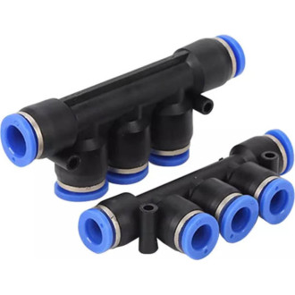 Фитинг цанговый разветвитель Pegas pneumatic 5402