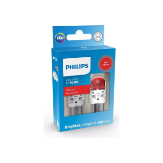 Автолампа PHILIPS P21W BA15S LED RED Ultinon Pro6000