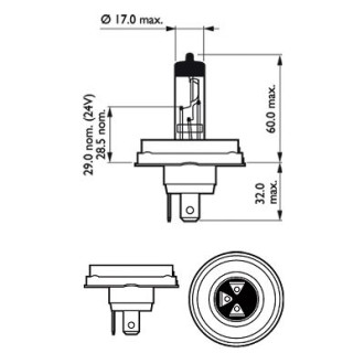 Автолампа PHILIPS 12475C1
