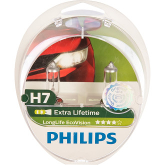 Автолампа PHILIPS H7 55 PX26d LONG LIFE ECO VISION 12V /1/5