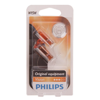 Автолампа PHILIPS WY5W W2.1*9.5d YELLOW 12V /1/10
