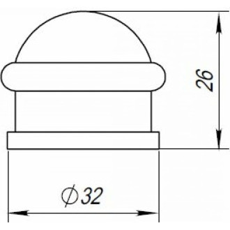 Дверной упор Punto DS PF-26 ABG-6