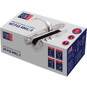 Цилиндровый врезной замок Punto KIT P15 4061/3 CRONA SN