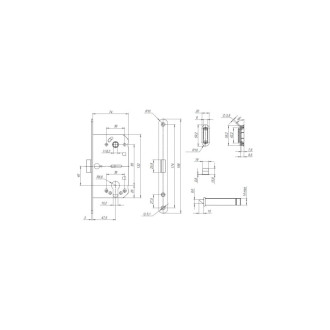 Корпус замка Punto ML85-50 SN